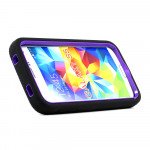 Wholesale Samsung Galaxy S5 SM-G900 Armor Hybrid Case with Stand (Black Purple)